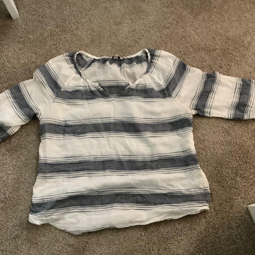 Sonoma 3/4 sleeve lightweight cotton shirt large